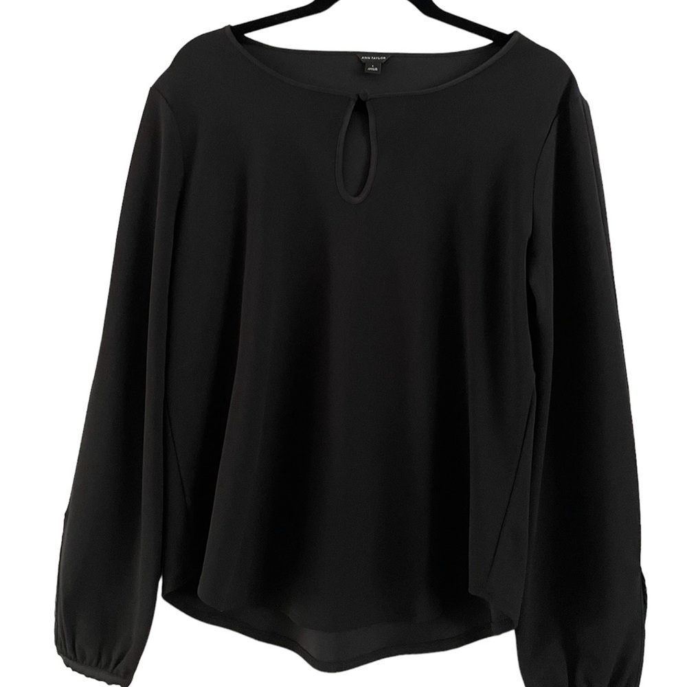 Ann Taylor Black Top Size L